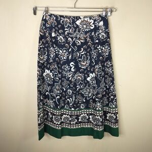Ann Taylor LOFT Floral Maxi Skirt Linen Viscose